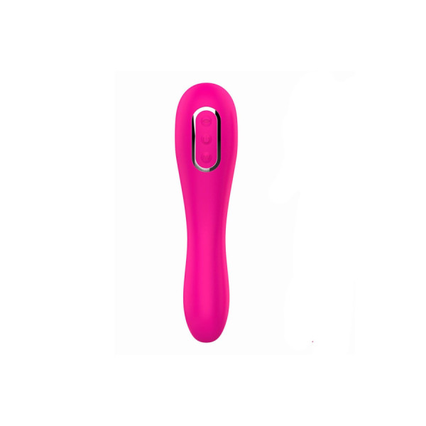Vibromasseur 10 modes  et stimulateur par vibrations à picots sur membrane rose 10 programmes USB 
